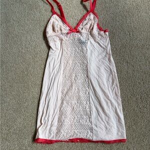 Victoria's Secret Pink Lace Trim Chemise